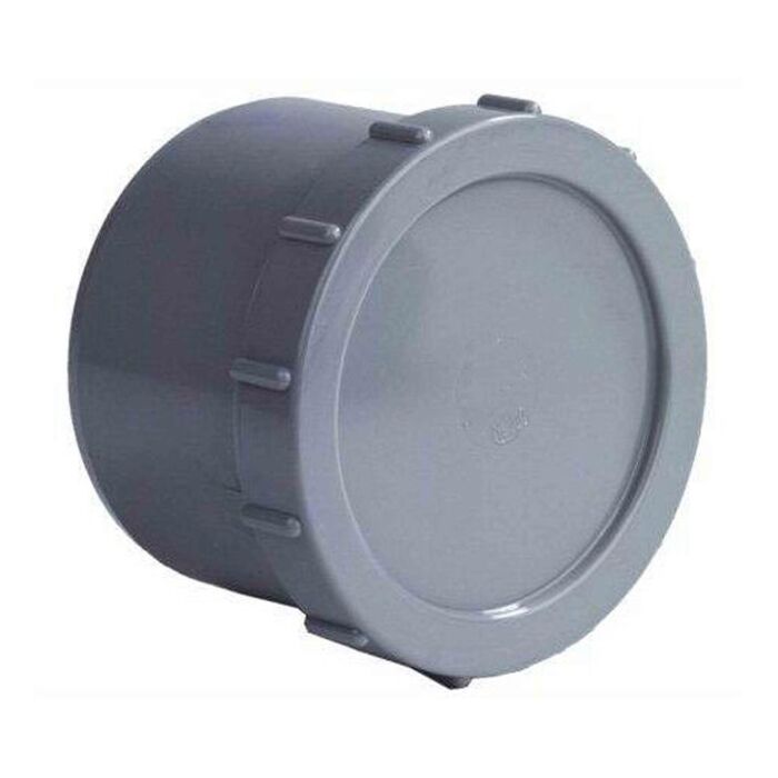 PVC LIJMEINDSTUK MET SCHROEFDEKSEL PVC LIJMEINDSTUK MET SCHROEFDEKSEL