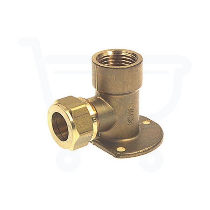 Bonfix messing muurplaat knel 22 mm x 3/4" binnendraad Bonfix messing muurplaat knel 22 mm x 3/4" binnendraad