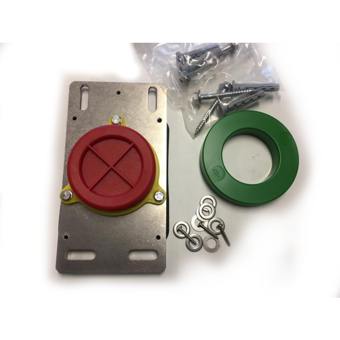 GEVELPASSAGE RVS tbv GASMANTELBUIS 63mm, ZONDER FLENS 2