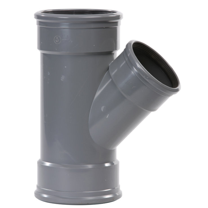 PVC-T-stuk-3x-manchet-verlopend-45 PVC-T-stuk-3x-manchet-verlopend-45