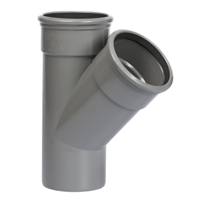 PVC-T-stuk-45 PVC-T-stuk-45