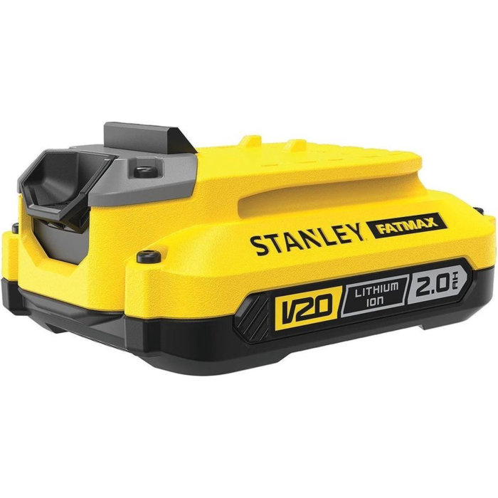Stanley FATMAX accu V20 18V 2.0Ah lithium-ion.png Stanley FATMAX accu V20 18V 2.0Ah lithium-ion.png