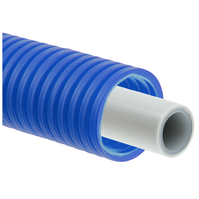 bonfix-alu-pers-buis-in-blauwe-mantelbuis bonfix-alu-pers-buis-in-blauwe-mantelbuis