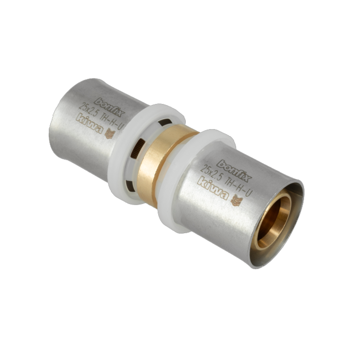 Bonfix Alu-pers rechte koppeling 25 mm