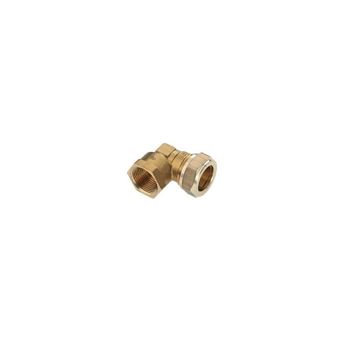 Bonfix messing schroefknie 12 mm knel x 3/8" binnendraad 