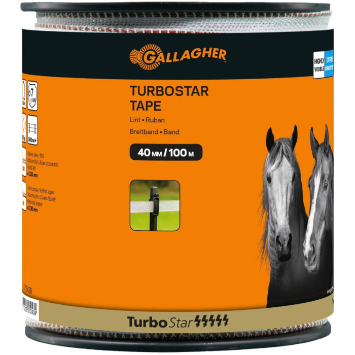 Gallagher TurboStar lint 40mm wit 100 meter Gallagher TurboStar lint 40mm wit 100 meter