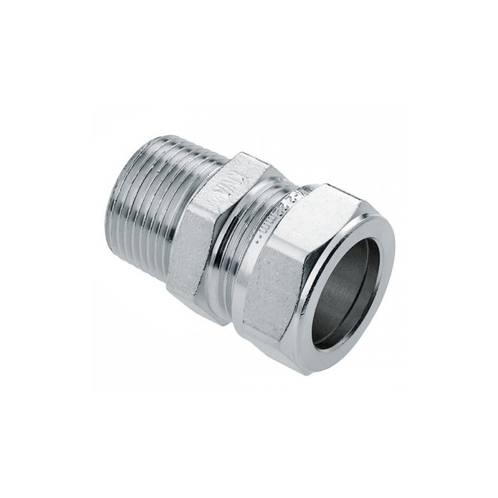 Bonfix messing draadkoppeling vertind 15 mm x 3/8 Bonfix messing draadkoppeling vertind 15 mm x 3/8