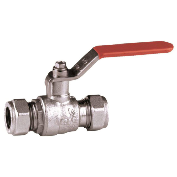 CV kogelkraan verchroomd 2 x knel 35mm CV kogelkraan verchroomd 2 x knel 35mm