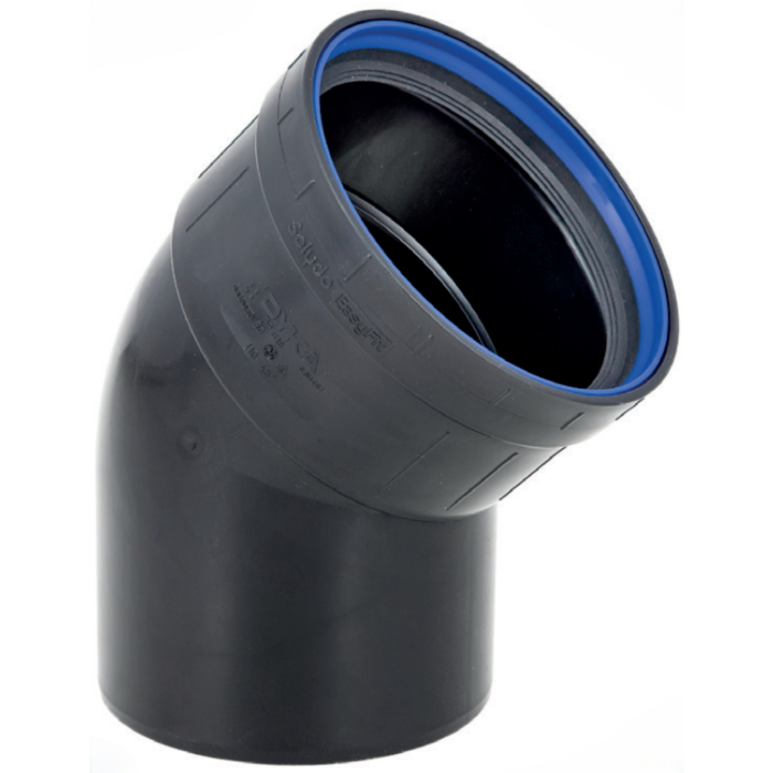PP bocht 45° manchet x spie