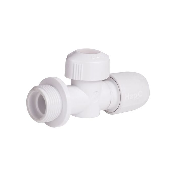 Hep2O afsluitkraan met universeel kenplaatje