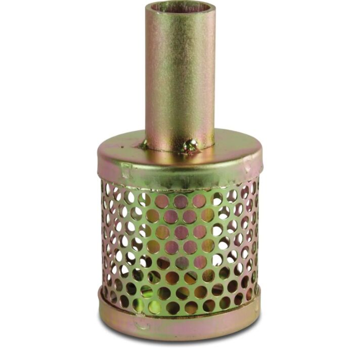 Zuigkorf staal gegalvaniseerd. Aanzuigkorf 102 mm