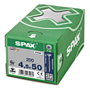 Spax spaanplaatschroeven T20 verzinkt 4.5 x 50 mm deeldraad 200 stuks thumbnail