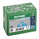Spax spaanplaatschroeven T20 RVS A2 4 x 35 mm deeldraad 200 stuks thumbnail