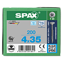 Spax spaanplaatschroeven T20 RVS A2 4 x 35 mm deeldraad 200 stuks thumbnail