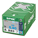 Spax spaanplaatschroeven T20 RVS A2 5 x 90 mm deeldraad 100 stuks thumbnail