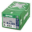 Spax spaanplaatschroeven T20 verzinkt 4.5 x 50 mm voldraad 200 stuks thumbnail