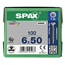 Spax spaanplaatschroeven T20 verzinkt 6 x 50 mm voldraad 100 stuks thumbnail