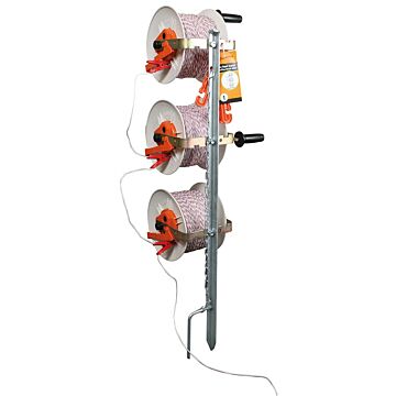 Gallagher haspelpaal met 3 haspels en TurboLine Cord