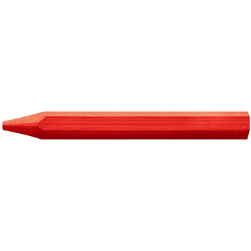 Lyra merkkrijt zeskant rood 110 mm 12 stuks