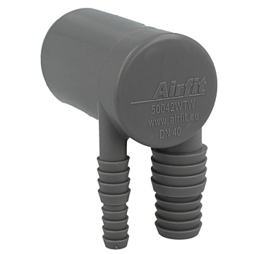 Airfit PP wasmachine en condensdroger aansluitstuk