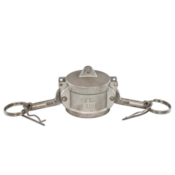 Camlock RVS afsluitkap V-deel type K