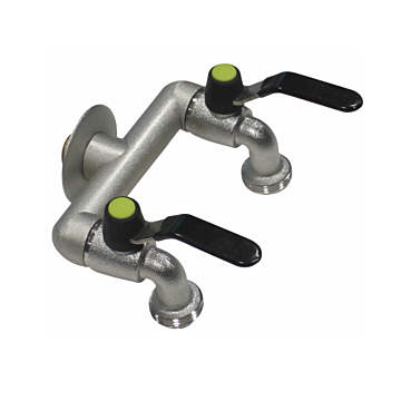 Colortap dubbele tapkraan 1/2"
