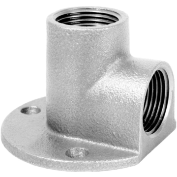 Muurplaat gegalvaniseerd 90° 1/2'' binnendraad