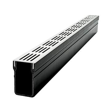 Lijngoot smal Aluminium 1000 x 65 mm
