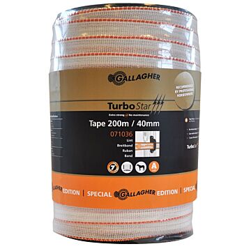 Turbostar lint 40mm special edition wit rol 200m