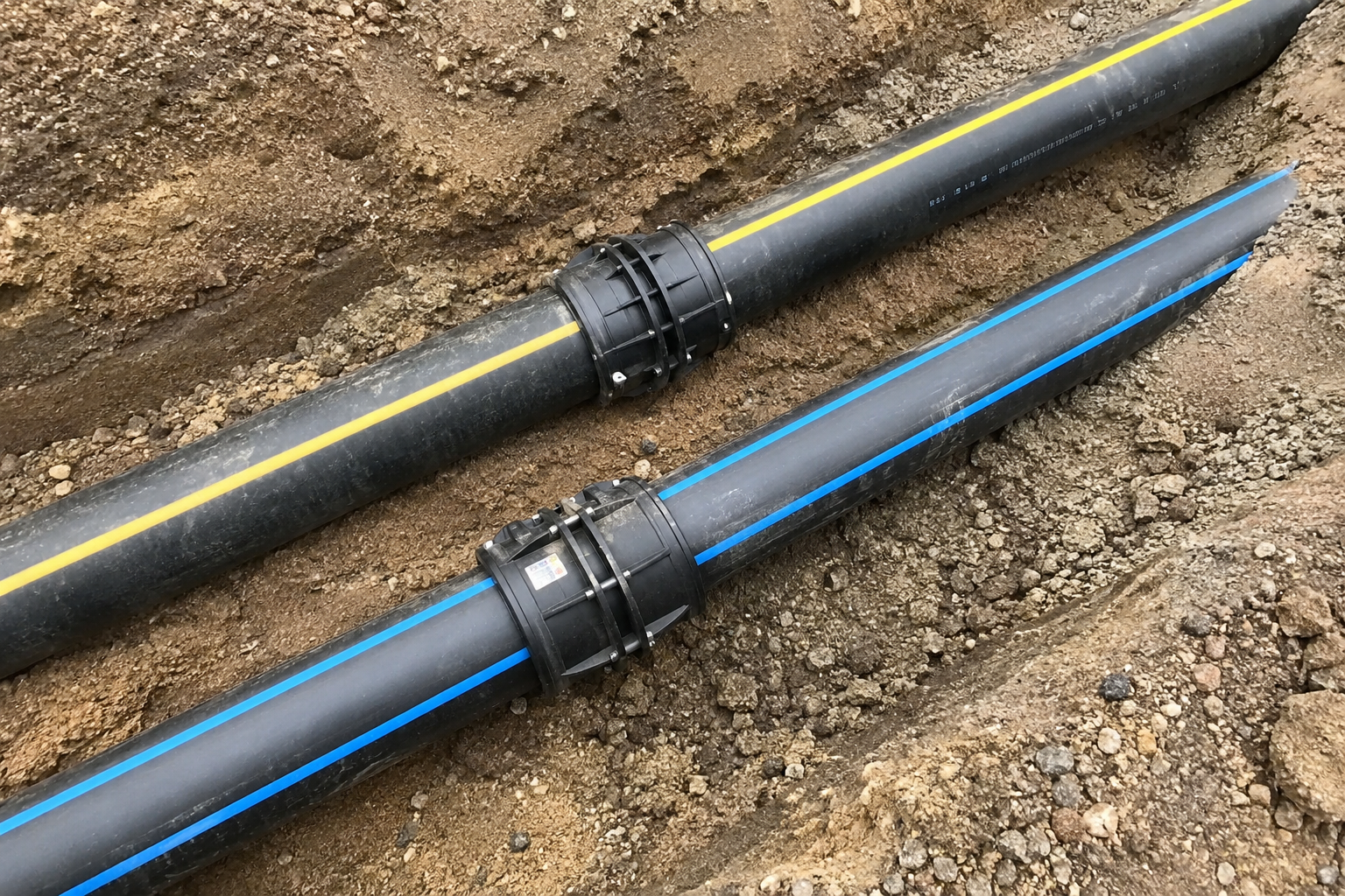HDPE tyleenslangen gas en water
